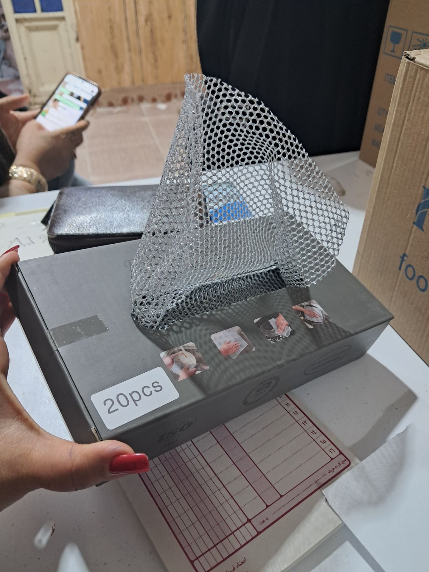 دستمال اسکاج توری خارجی بسته ۲۰ عددی